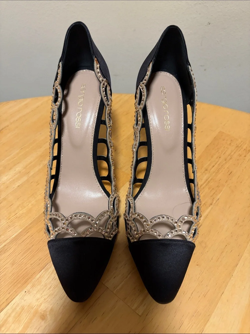 NWOT Sergio Rossi Mermaid Evening Shoes 36 1/2/6 1/2 - Picture 1 of 6
